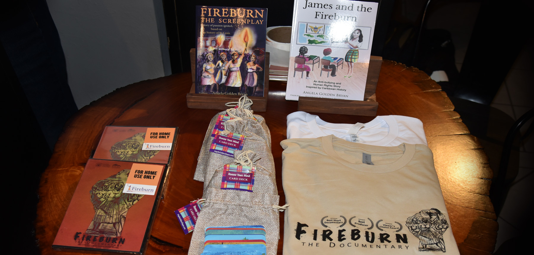 Fireburn products presented at the premier.
